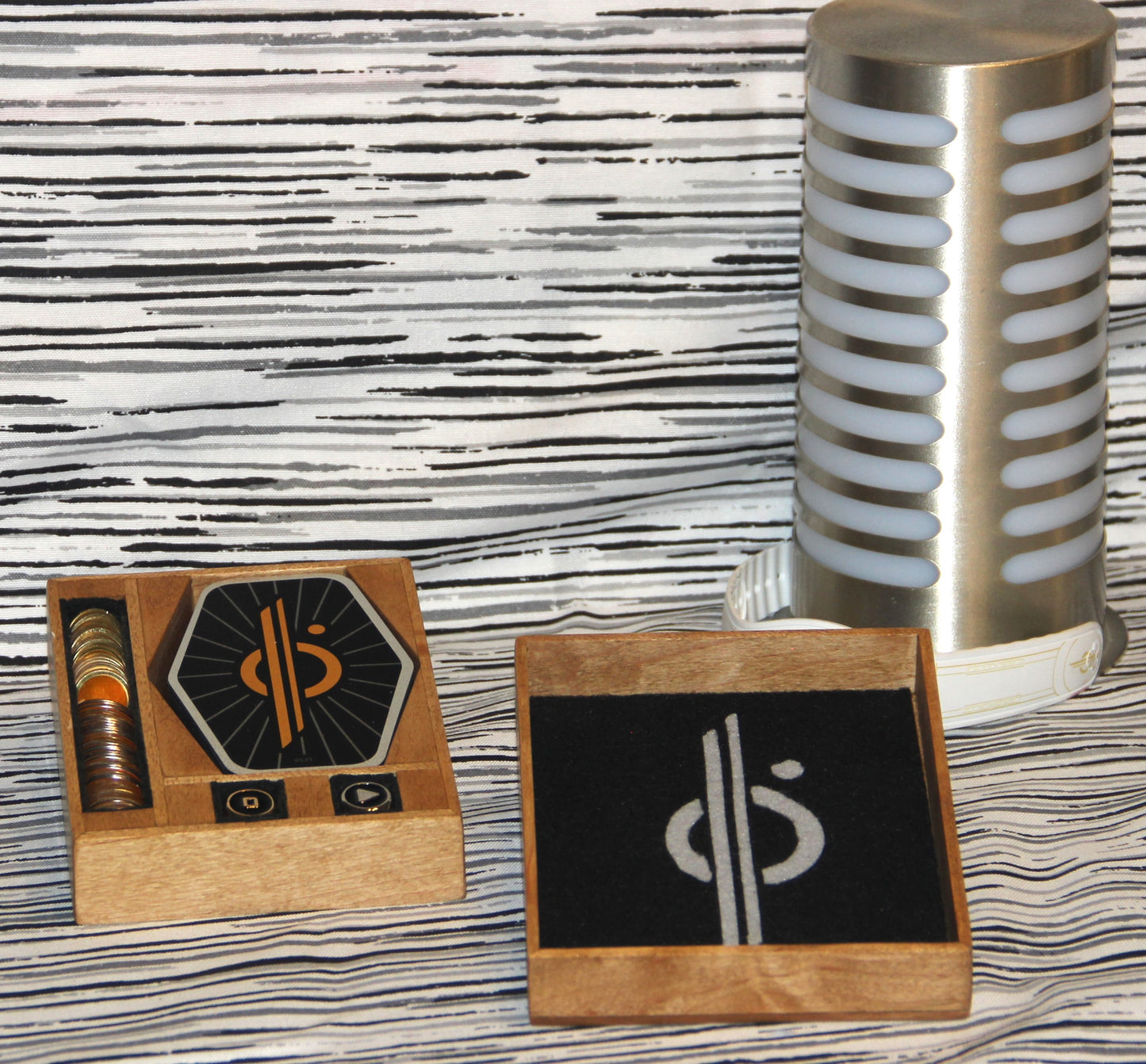 Custom Engraved Wood Sabacc Boxes