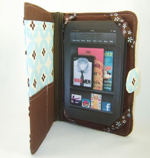 PDF Sewing Pattern New eReader Padded Book Case INSTANT DOWNLOAD with 5 Sets of Pattern Sizes Ready to Print