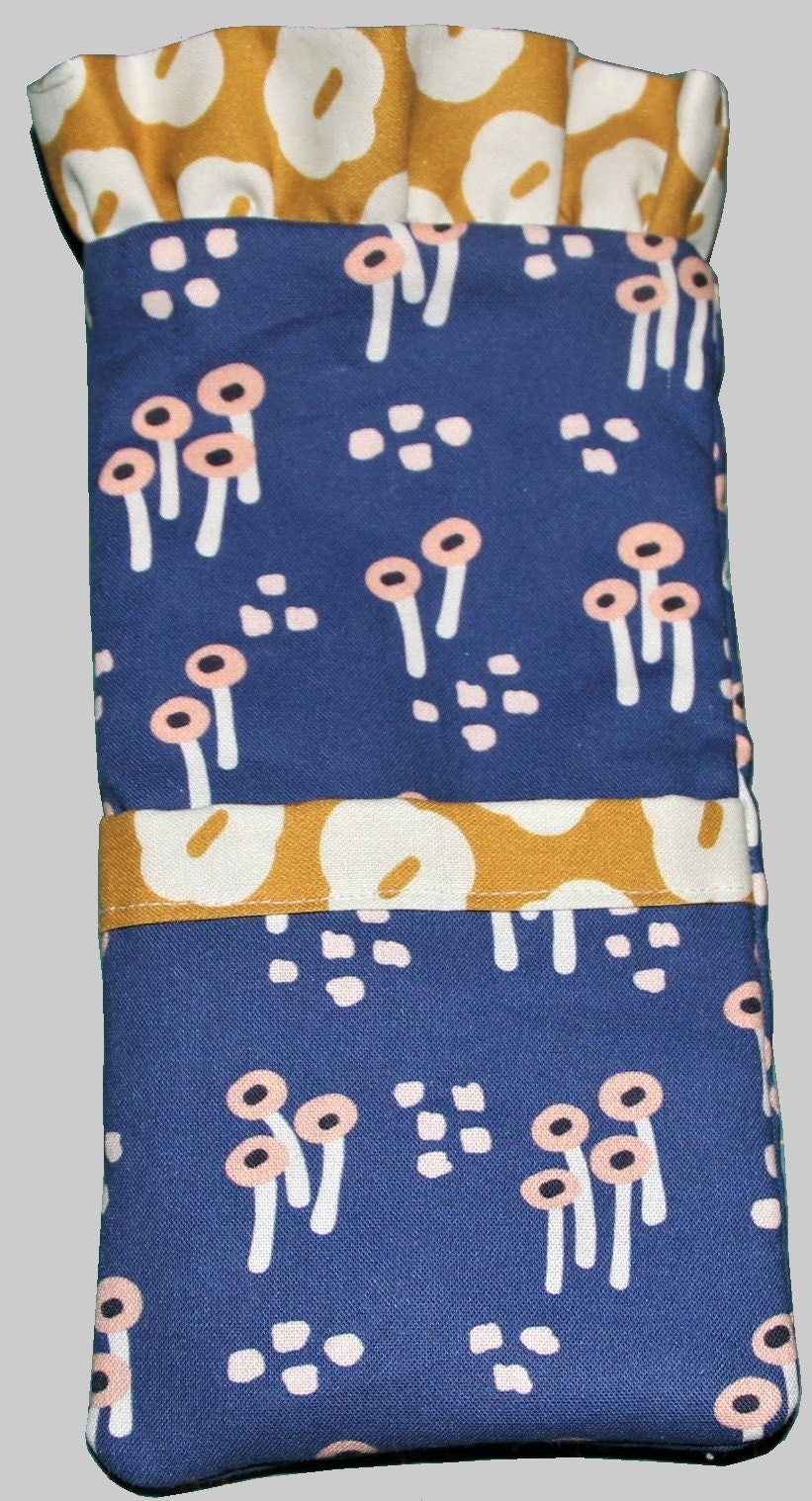 Stylish Glasses Case PDF Sewing Pattern INSTANT DOWNLOAD for Case with Ruffled Trim, Reversible, Quilted-Also Great for Rotary Cutters