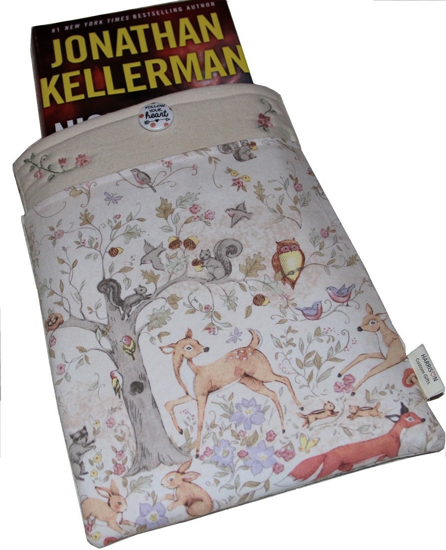 DIY Padded Book Sleeves with Optional Pockets. 4 Sizes in 4 Popular Styles. Also Great for Tablets and eReaders.