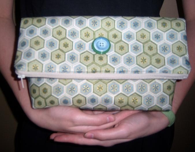 INSTANT DOWNLOAD PDF Easy Fashionable Fold-Over Clutch Tutorial in Two Sizes. Easily Stores Face Masks/Electronic Devices plus Power Cord