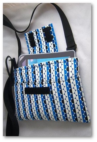 NEW Pdf Sewing Pattern: Device Padded Cases in 3 Sizes with Two Outside Pockets and Shoulder or Crossbody Strap. Instant Download