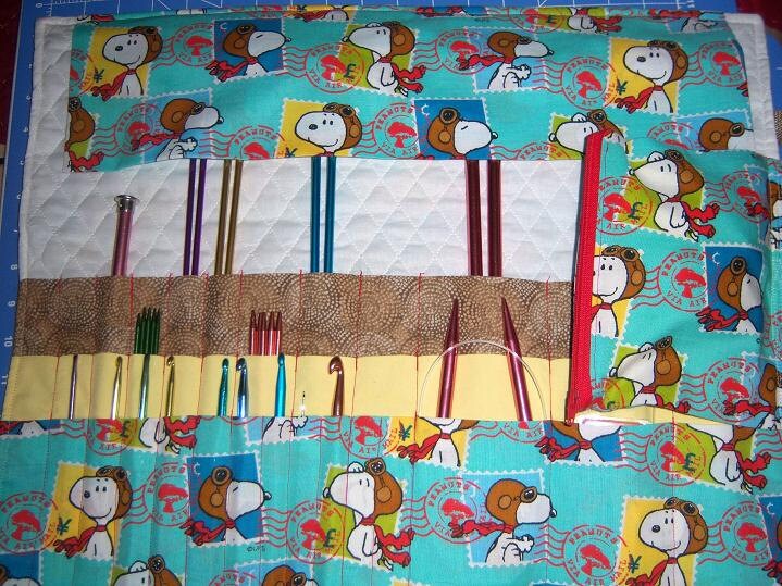 40 Pocket Knitting Needle and Crochet Hook Organizer Roll PDF Very Easy Sewing Tutorial INSTANT DOWNLOAD