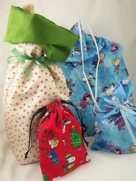 Make Your Own Fabric Bags for Gifts, Bottles, Books, & Organizing PDF Sewing Pattern