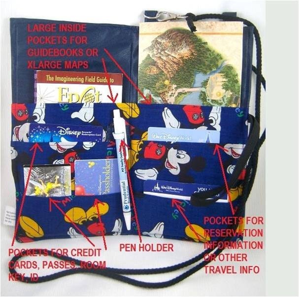 12 Pocket Travel Wallet INSTANT DOWNLOAD PDF Sewing Pattern Great for Theme Parks, Road Trips, All Travelers