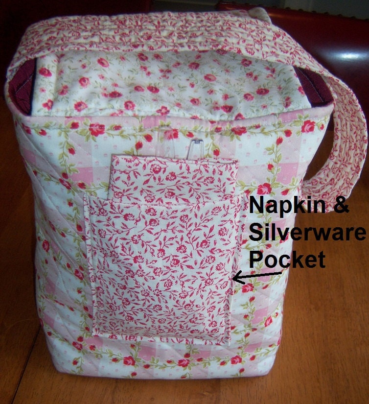 Instant Download Eco Friendly Picnic Lunch Set PDF Sewing Pattern. Lunch Bag. Sandwich Bag, Snack Bag. Fabric Napkin. Sandwich Wrap. 2019