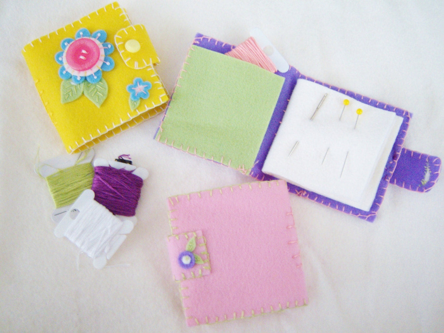 Instant Download Felt Floral Needle Book Craft Pattern