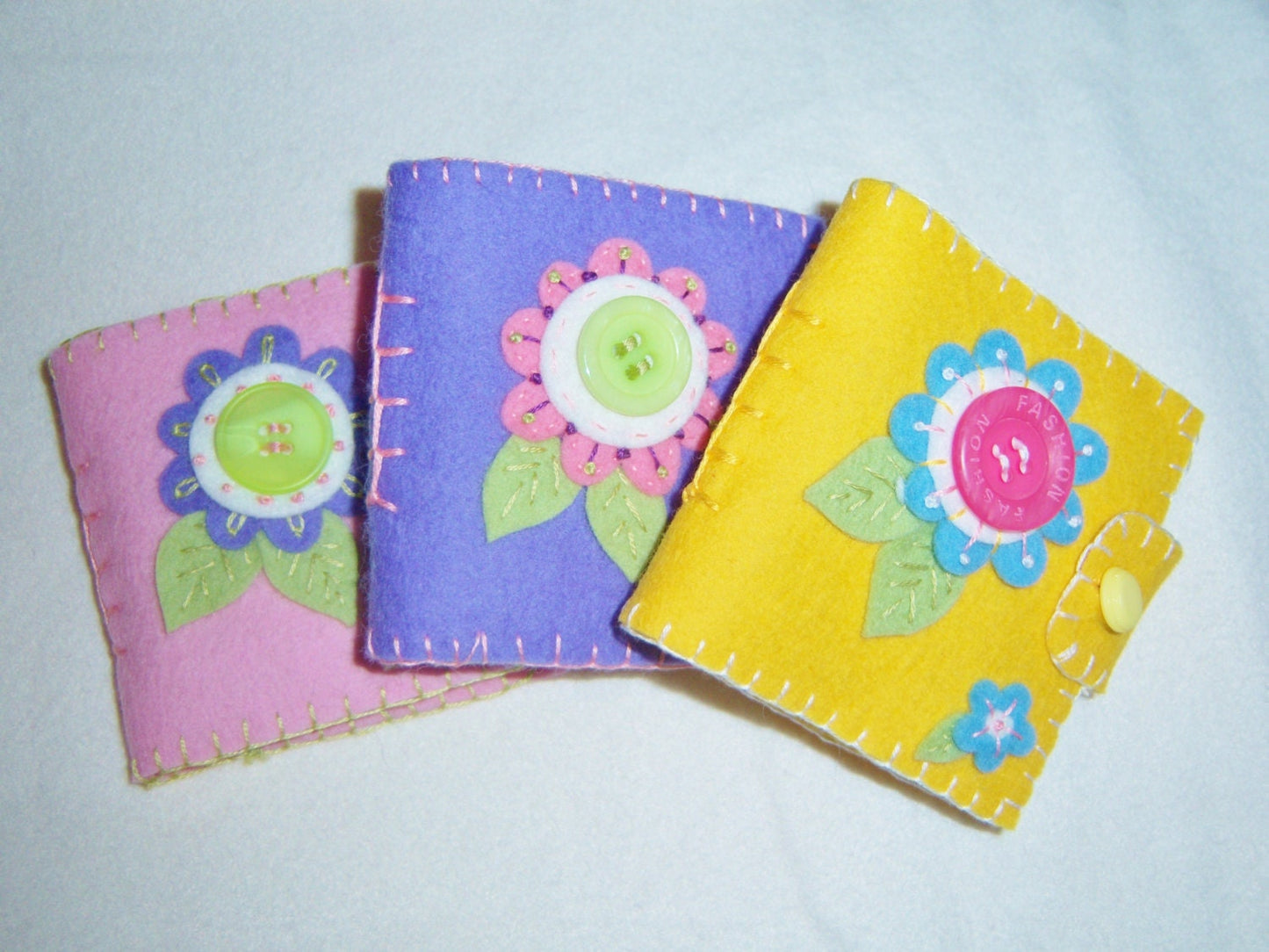 Instant Download Felt Floral Needle Book Craft Pattern