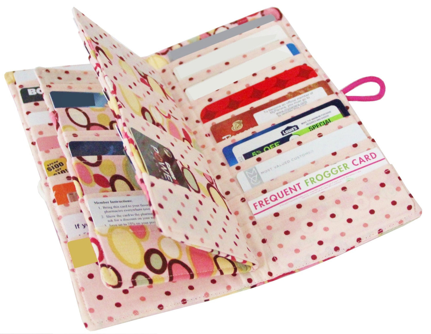Instant Download Stow Away Wallet pattern: Credit Card Organizer-holds up to 60 Credit Cards and 48 Loyalty Cards